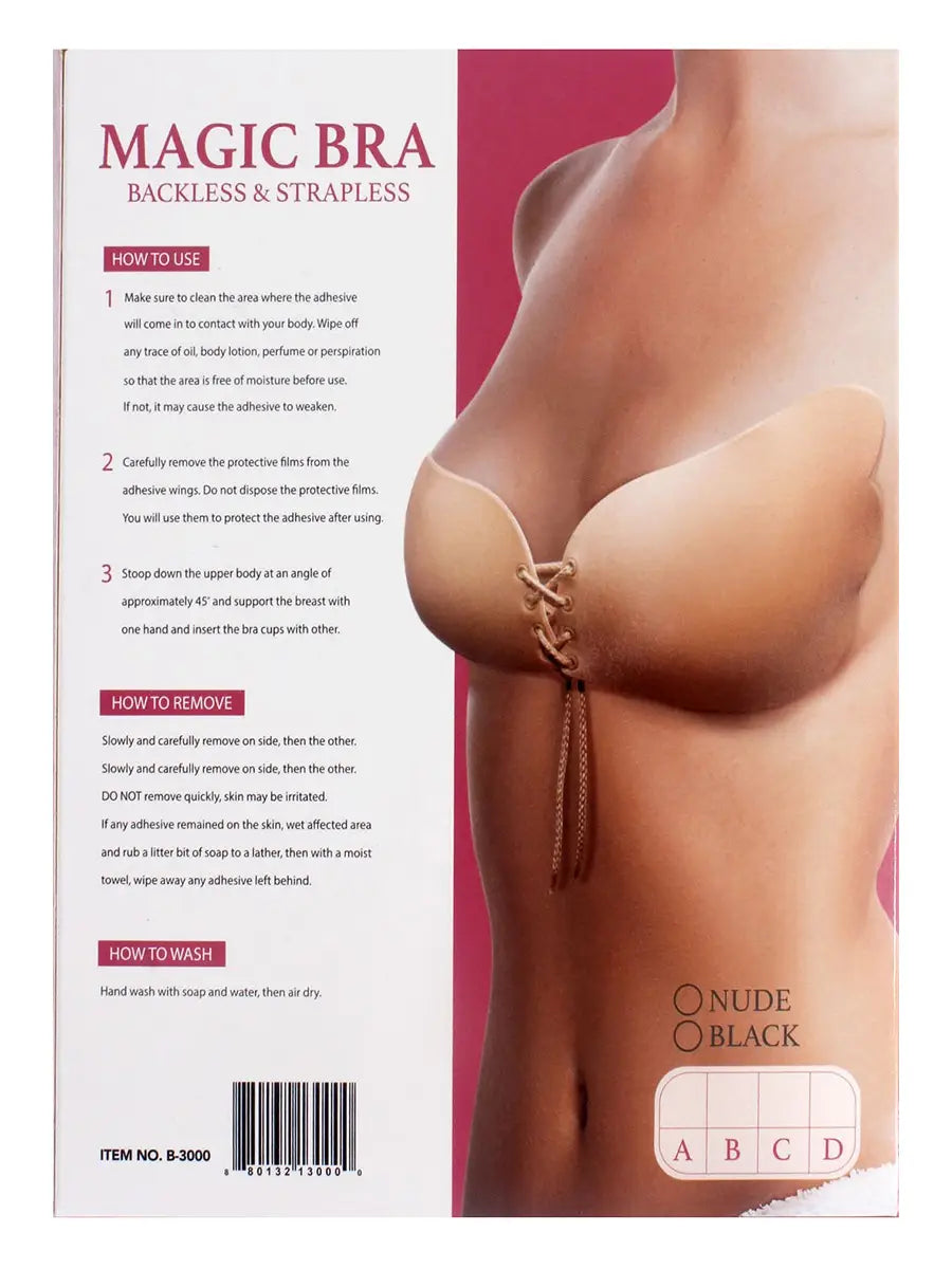 Nude Washable Strapless/Backless Look Bra 3000