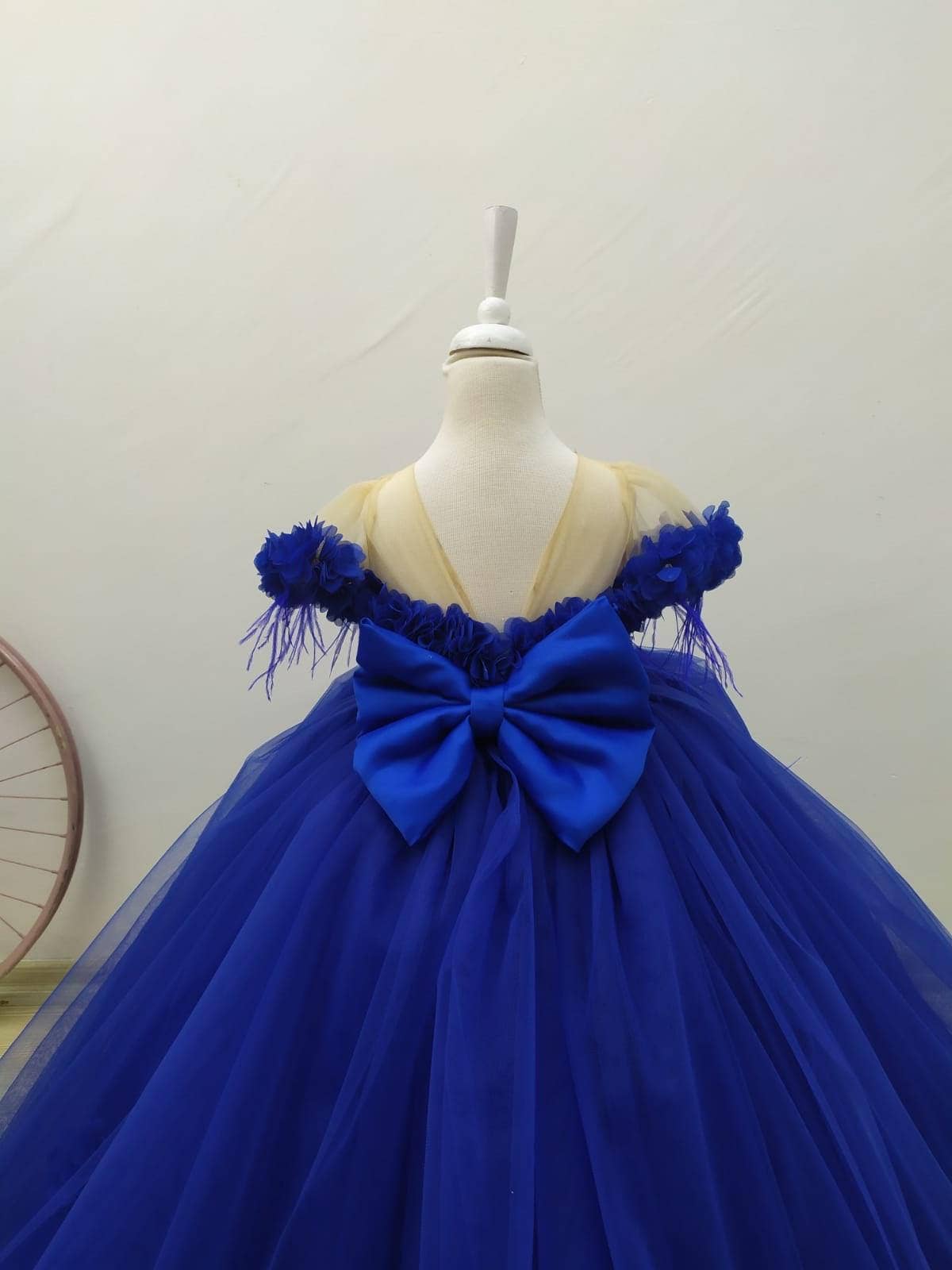 Rebecca girl dress royal blue