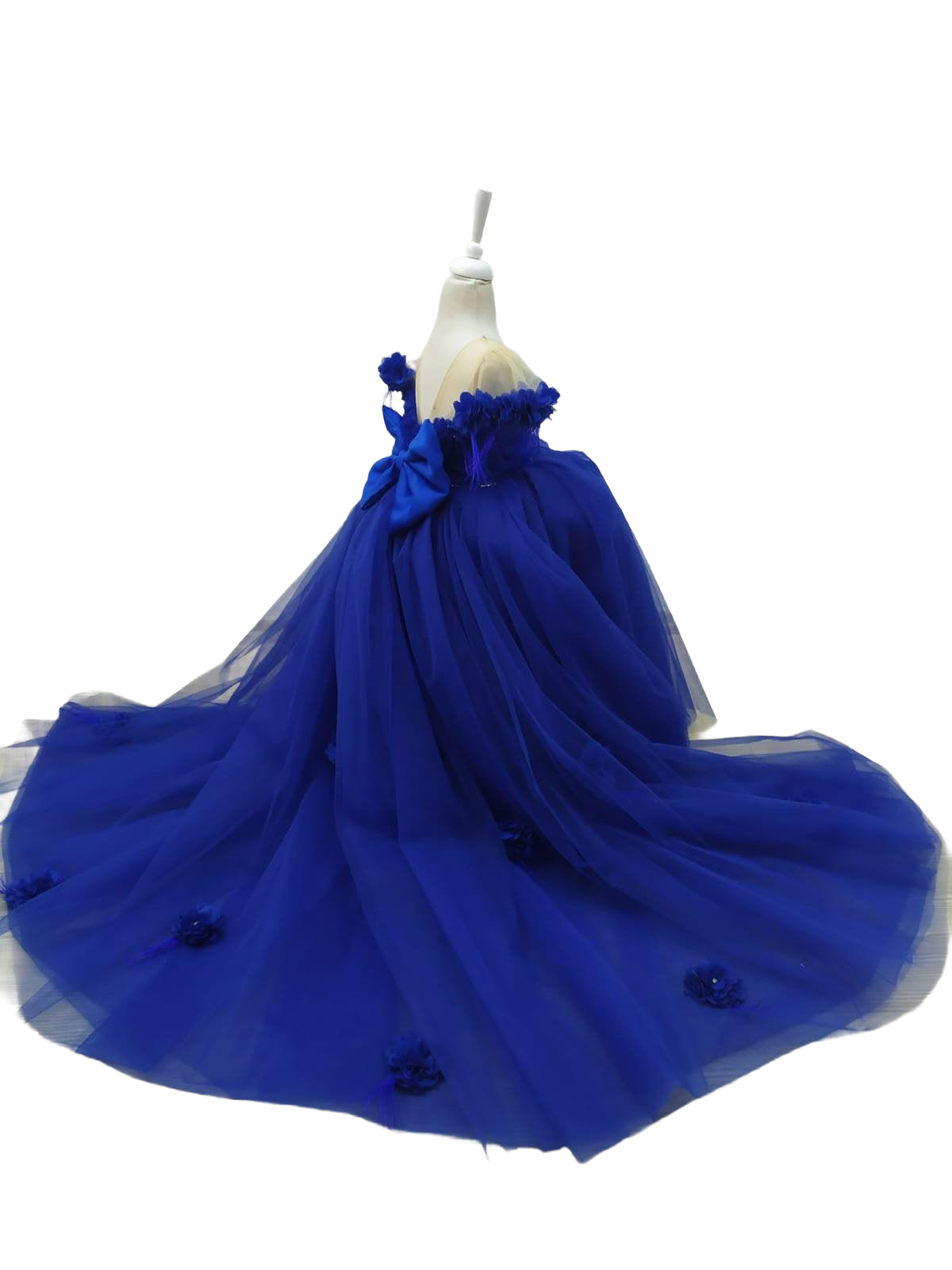 Rebecca girl dress royal blue